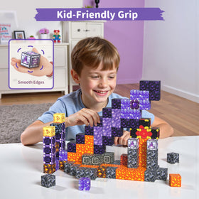 Cave entrance design with VNLINA magnetic blocks for imaginative use