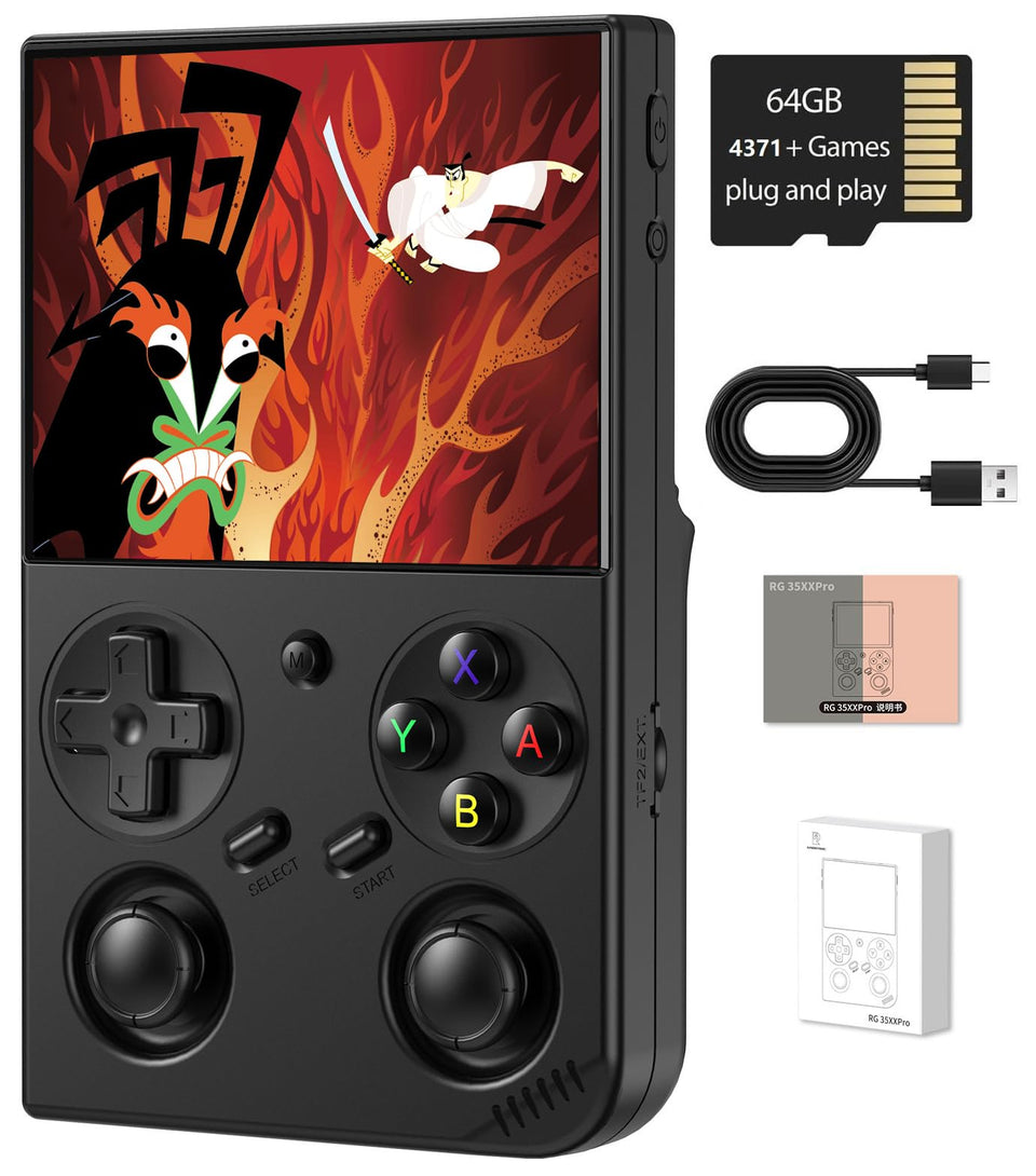 Voacle Anbernic RG35XX Pro handheld console front view for portable fun
