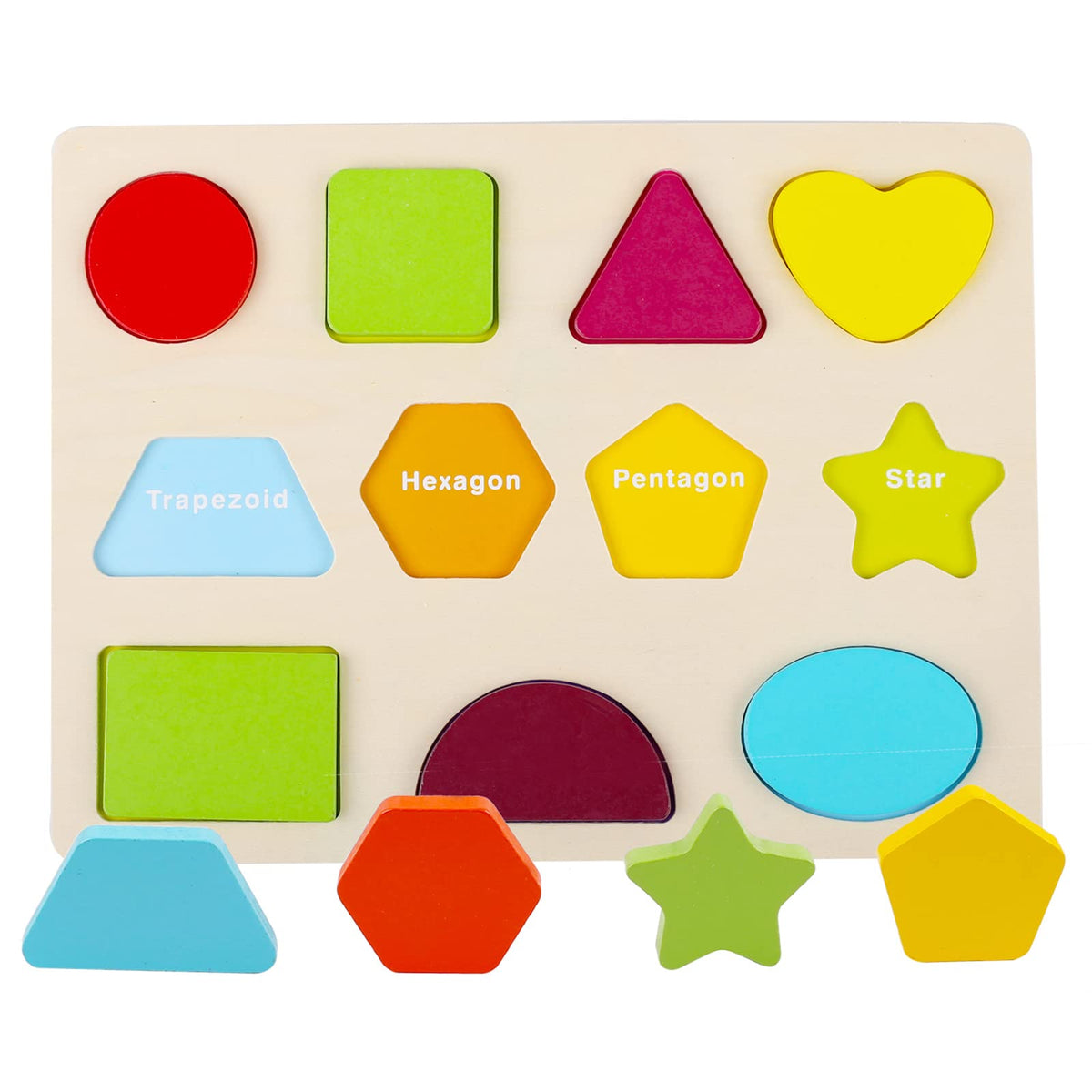 Montessori-inspired wooden set encourages independent play and family learning moments with Voamuw.