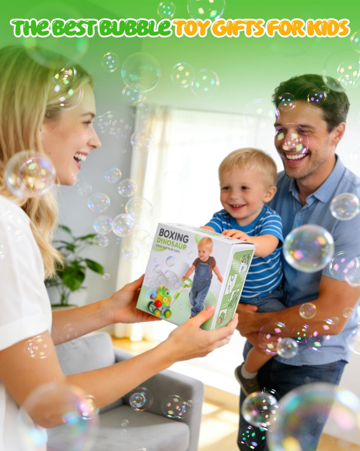 Perfect gift idea for kids ages 1 to 10 at parties with Vodolo dinosaur mower.