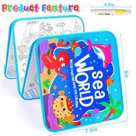 Vodolo water painting book Daily Life theme enables kid-safe color reveal.