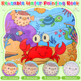 Vodolo water painting book Seaworld theme for ocean-inspired, mess-free play.