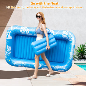 Voice-tank large 70x46 pool float suitable for two people.