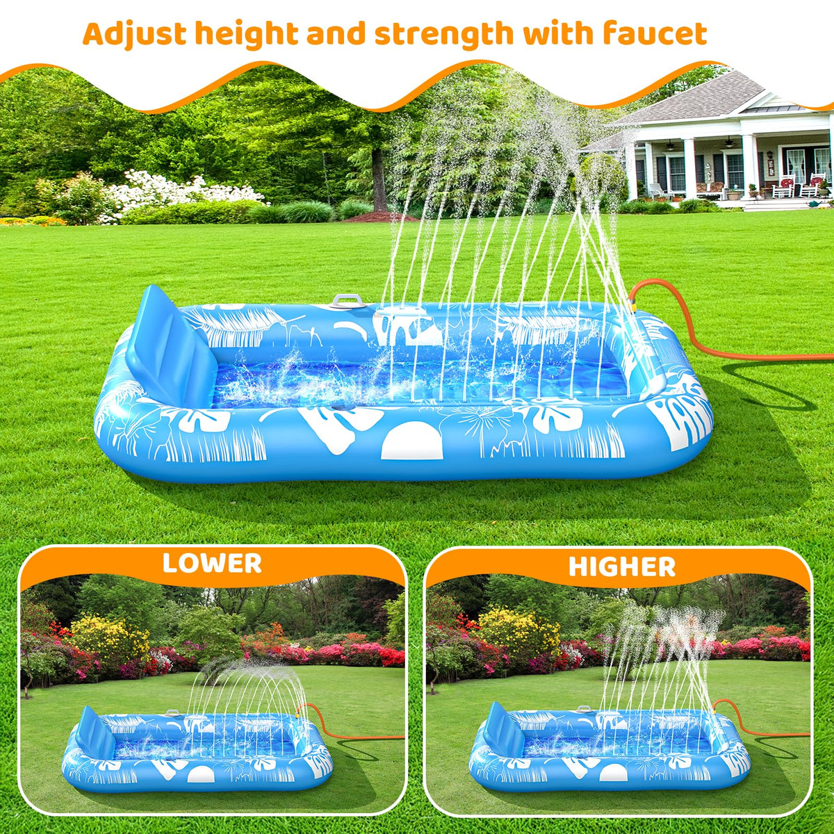 Voice-tank 77-inch lounge pool float offering spacious sunbathing room.