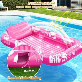 Voice-tank all-in-one tanning lounge doubles as pool float.