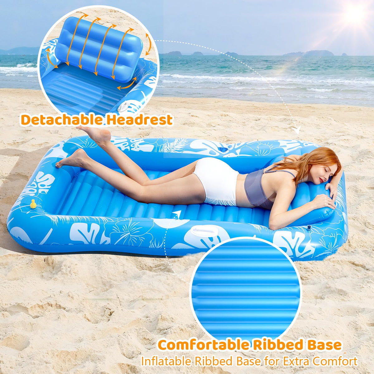 Voice-tank ribbed air cushion base adds comfortable elevation.