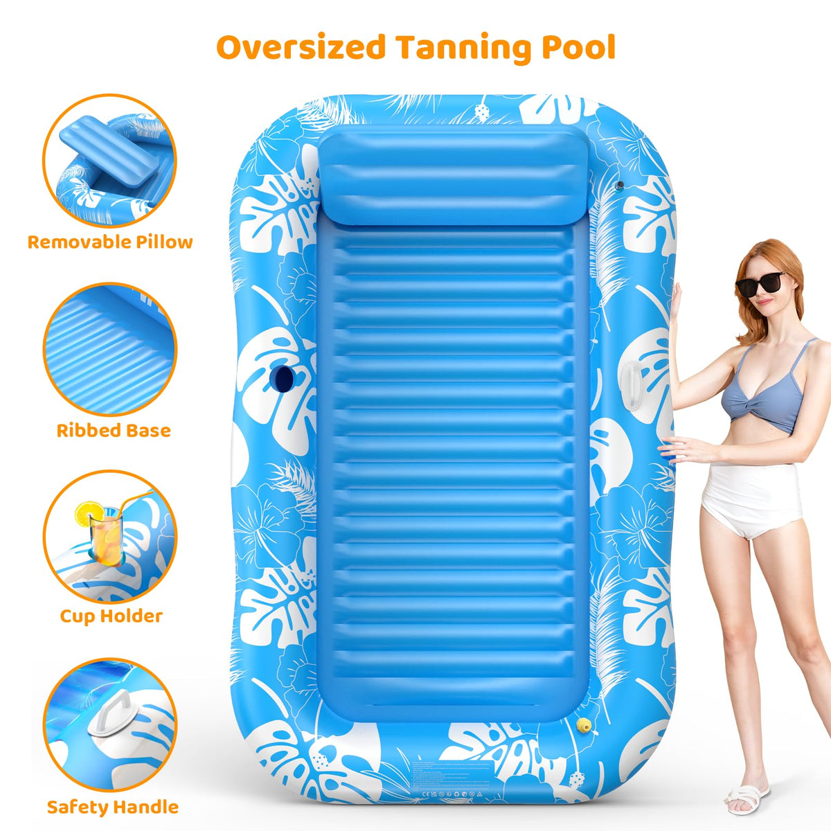 Voice-tank ribbed air cushion base enhances lounging comfort.