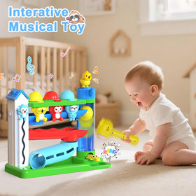 VOILBTOY ball-drop toy q&a game screen guides curious toddlers through friendly questions.