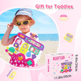 VOILBTOY Busy Board requires 3 AA batteries, not included.