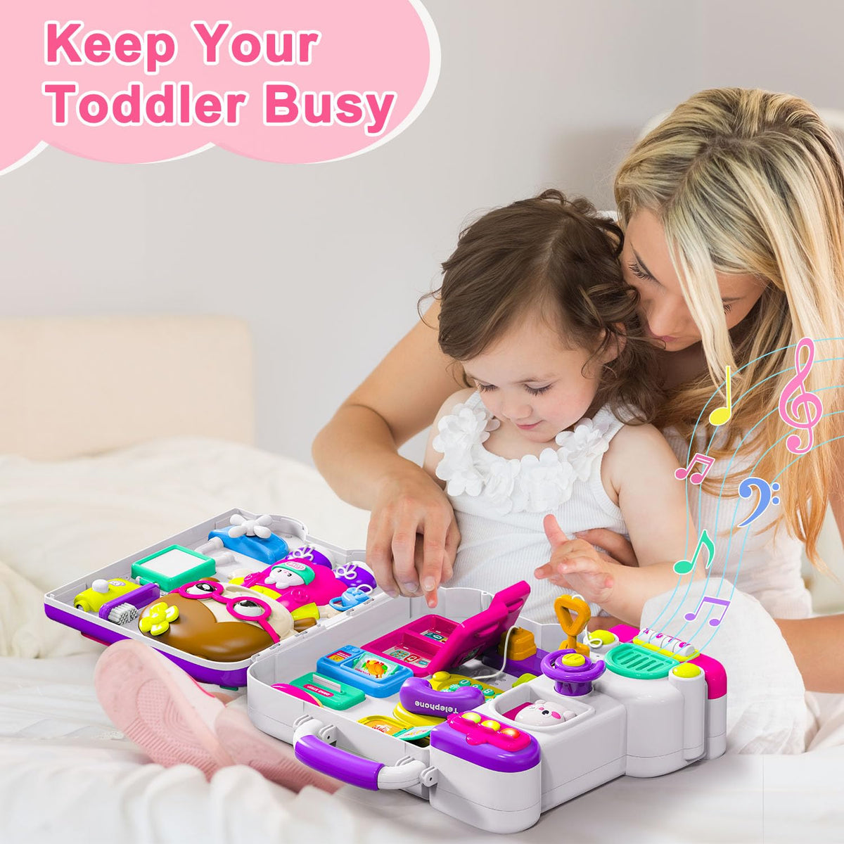 VOILBTOY Busy Board makes a thoughtful gift for 1-3 year olds.