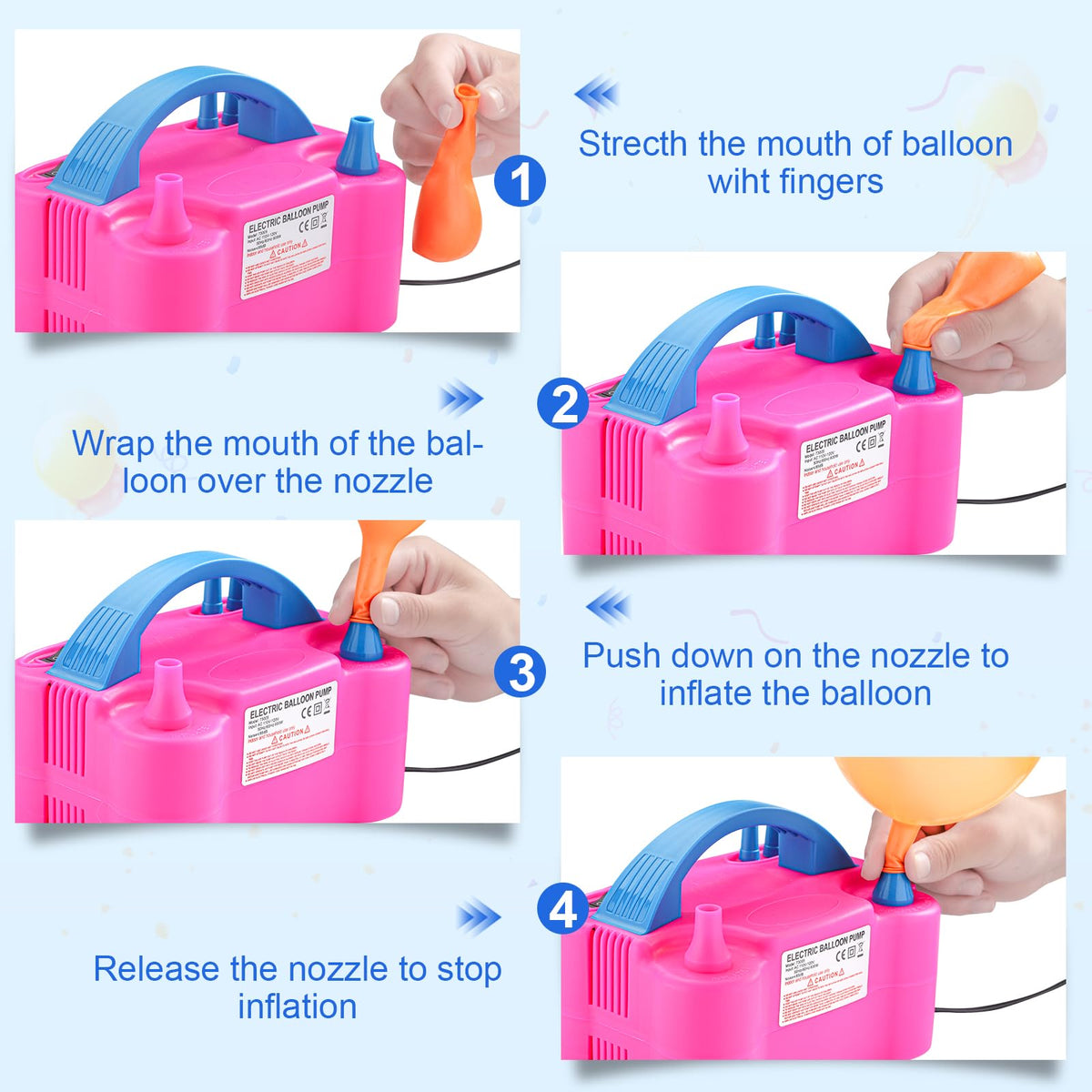 Voircoloria balloon clips simplify keeping balloons tidy and organized