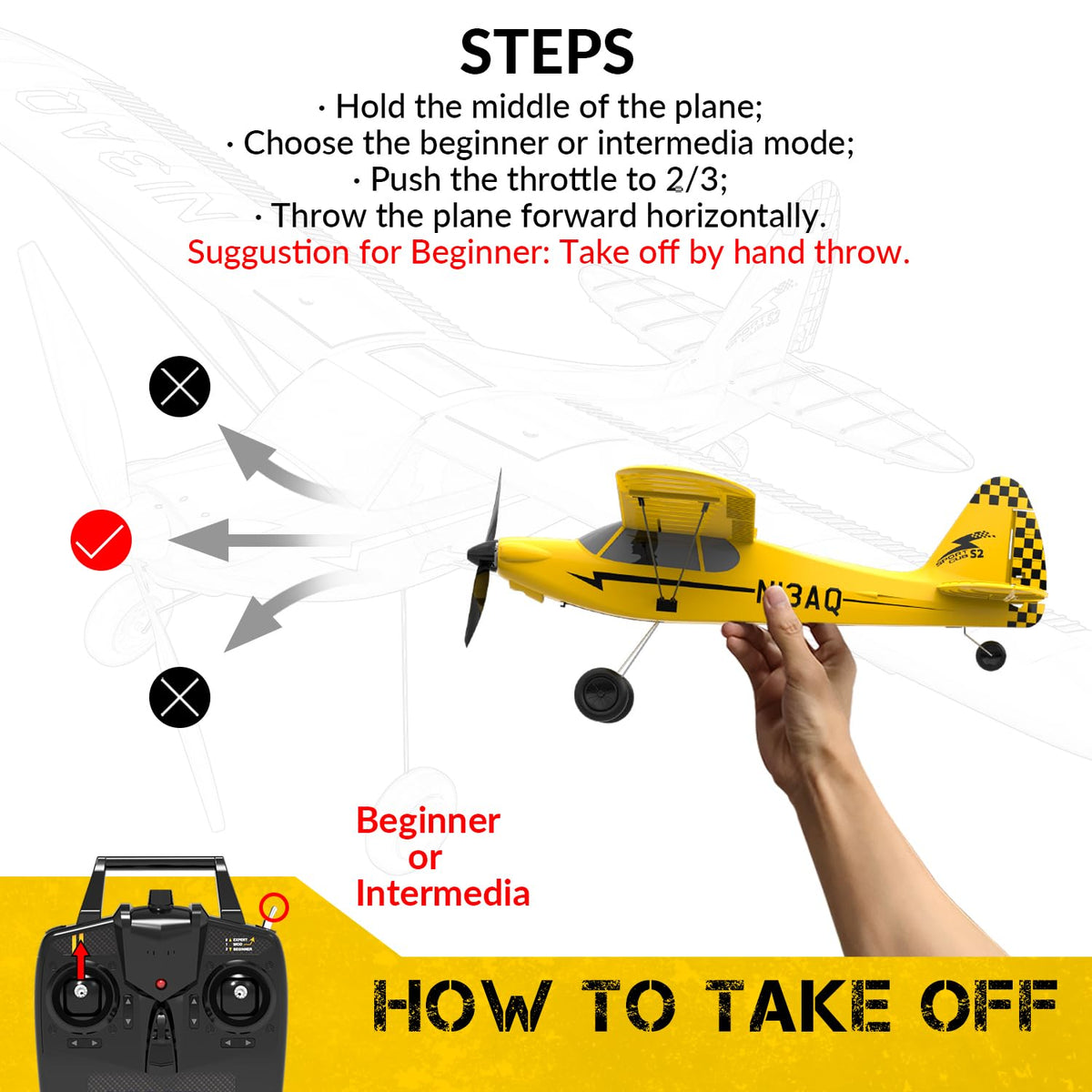 VolantexRC Dual batteries highlighting extended flight time.