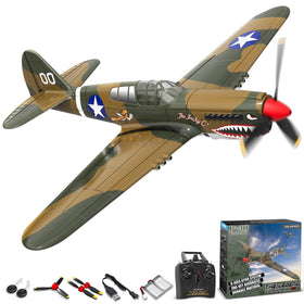 VolantexRC P40 RC plane assembly view for quick start and setup ease.