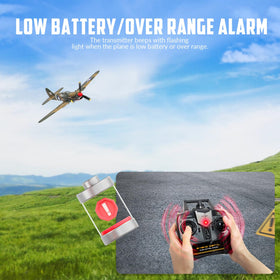 VolantexRC P40 ready-to-fly kit for immediate takeoff.