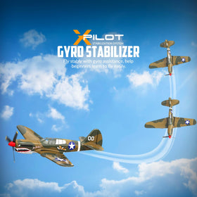 VolantexRC P40 with stabilization system improving steady flight.