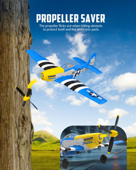 VolantexRC P51D Mustang 2.4GHz range supports outdoor flying activities