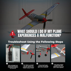 VOLANTEXRC P51D Mustang RC Plane compact-travel design for easy transport