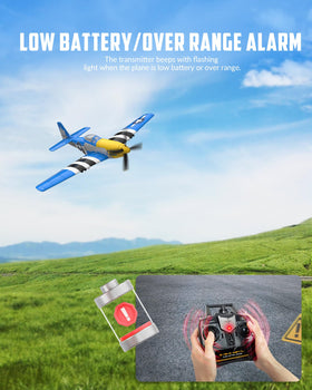 VolantexRC P51D Mustang thrust gearbox increases speed and efficiency
