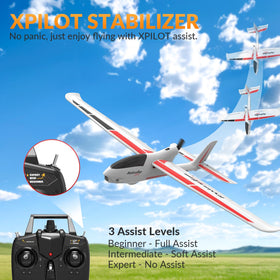 VolantexRC Ranger600 glider, side view with beginner-friendly controls