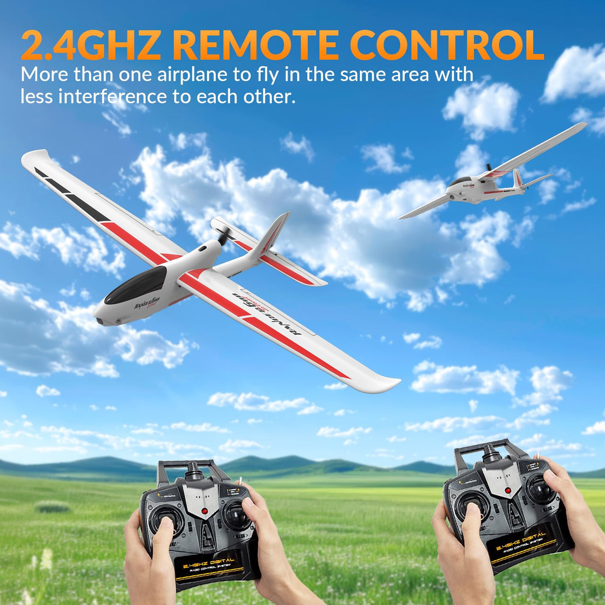 VolantexRC Ranger600 glider, transmitter included for easy practice setup