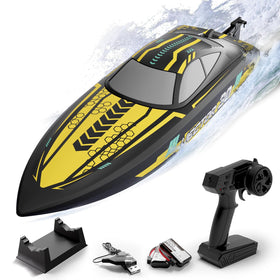 VOLANTEXRC RC boat speeding at pool with 30 mph performance
