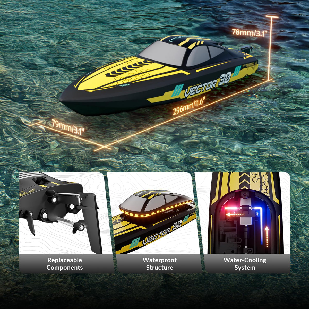 VOLANTEXRC water cooling system for sustained play