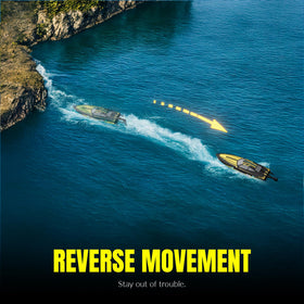 VOLANTEXRC yellow boat in action showing bright color and splash