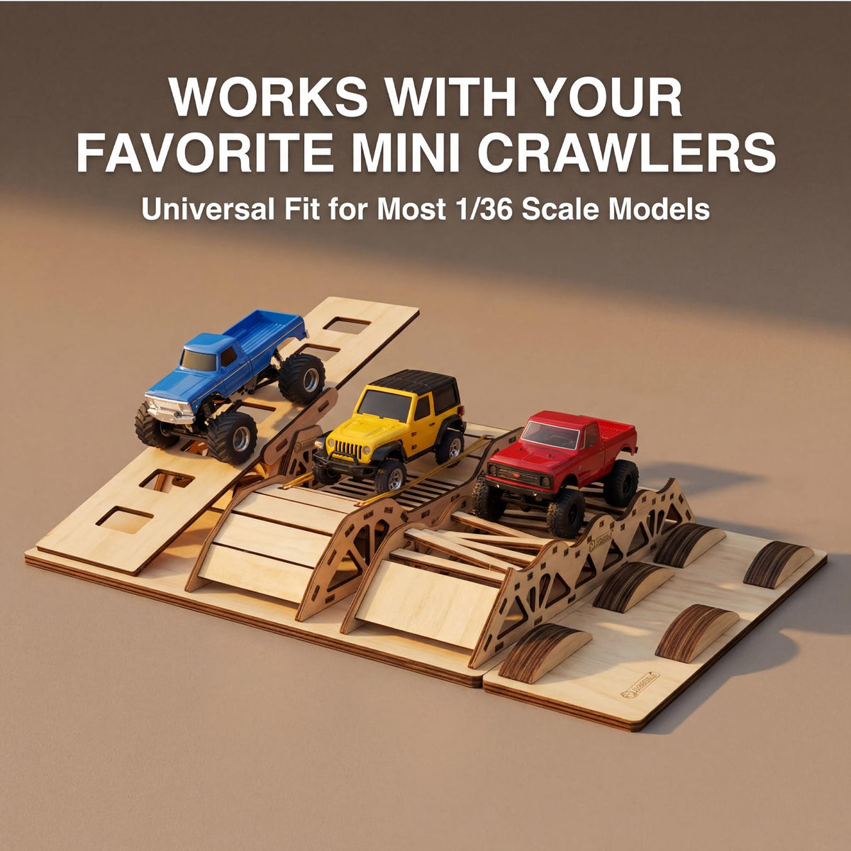 VoleRusher RC compatibility fits most 1/36 scale mini crawlers.