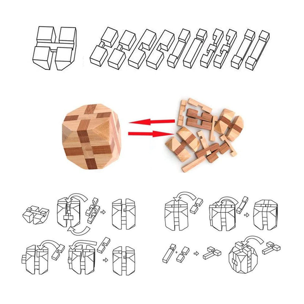 VolksRose 3D puzzle box — intricate assembly encouraging careful observation and logic.