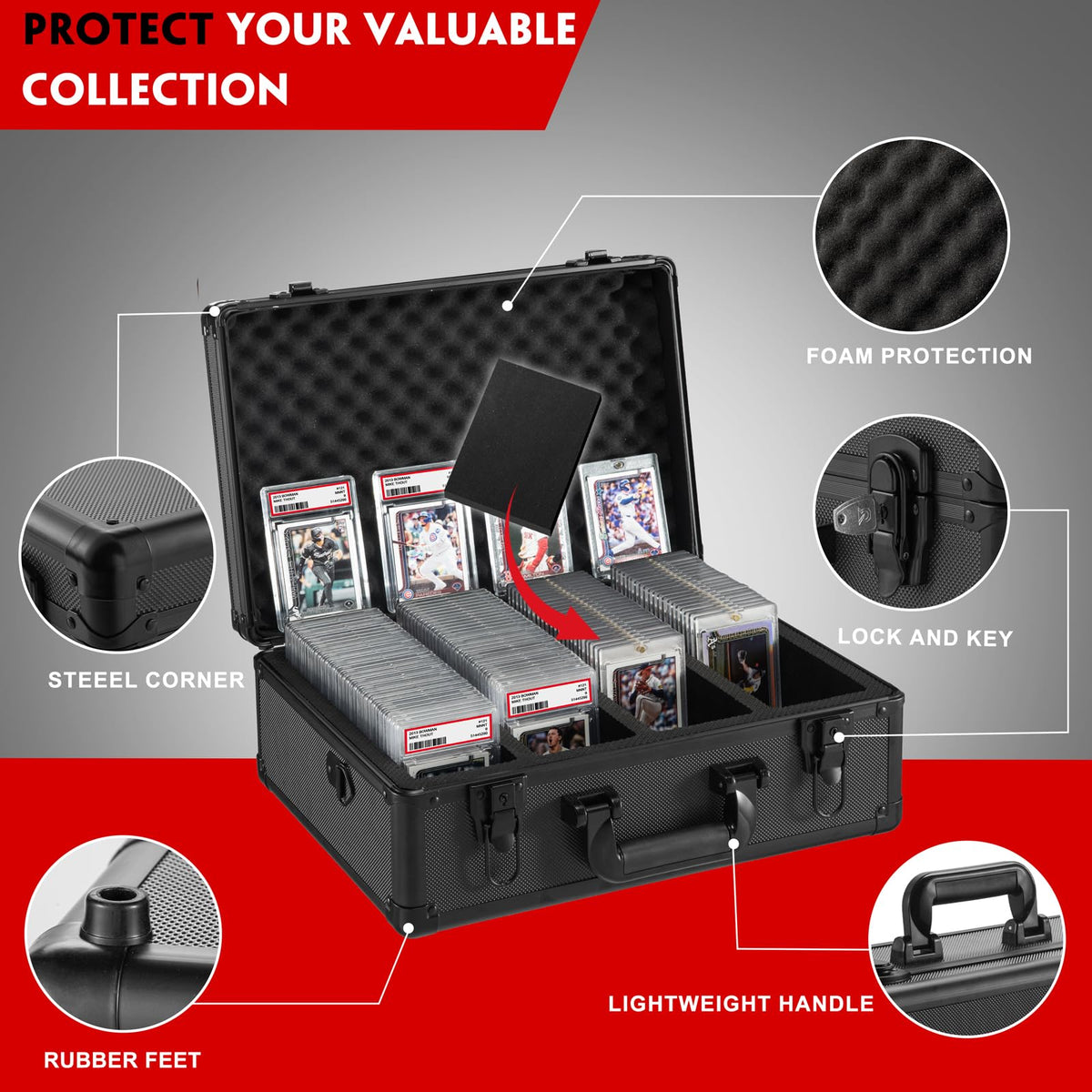 Vollicaifit aluminum shell with foam core provides triple protection against impacts.