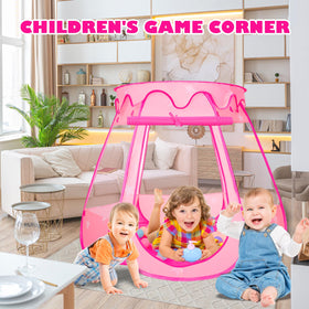 Volscity princess tent with carrying bag for easy outdoor transport.