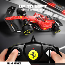 Voltz Toys Ferrari F1 75 steering wheel captures precise control feel during pretend races.