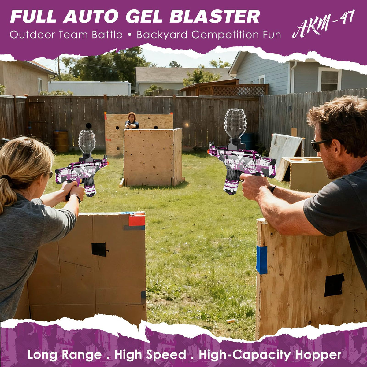 Voluart 1200-capacity hopper enables smooth reloading during longer battles.