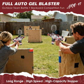 Voluart Gel Ball Blaster 400-round drum for rapid-fire outdoor action.