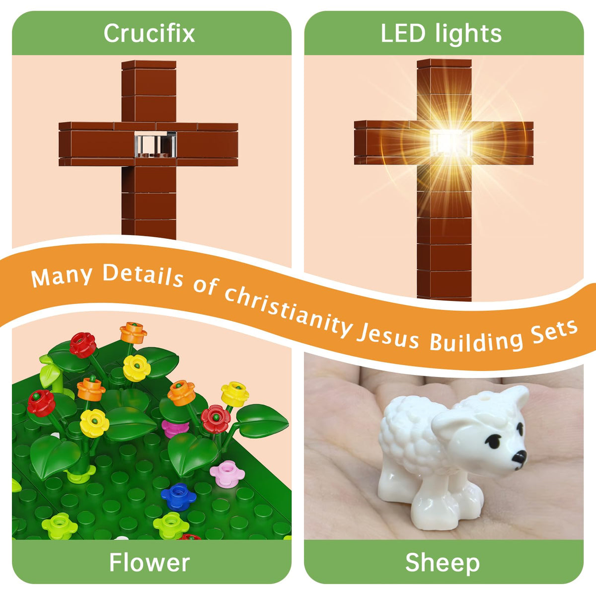 VONADO educational blocks spark imagination while building biblical figures.