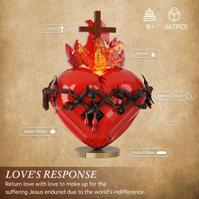 VONADO Sacred Heart as prayer room decor offering contemplative ambiance.