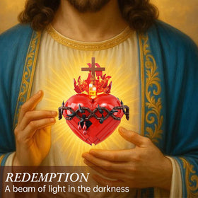 VONADO Sacred Heart model serving as a centerpiece for religious celebrations.