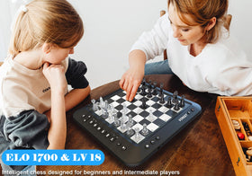 Vonset P6 magnetic chess pieces close-up showing secure magnetic adsorption