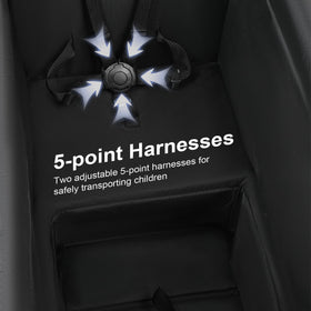 VOOI Stroller Wagon five-point harness keeps children securely seated