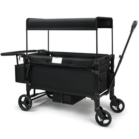 VOOI Stroller Wagon folded for compact storage and travel convenience