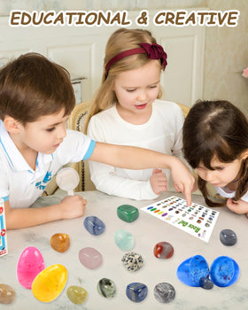 Voplintra classroom prize box filled with gem-filled eggs.
