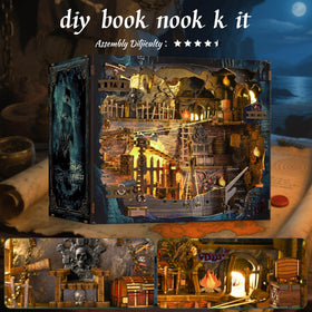 VORATHIS Book Nook Pirate Kit secret-entrance, interactive detail invites imaginative play.