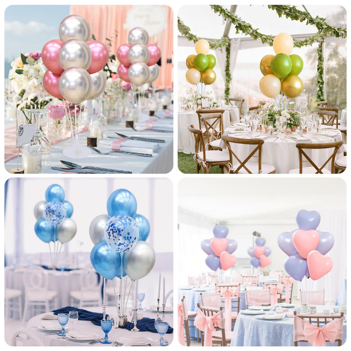 VORPVAOE balloon stand cups securing balloons for neat decor.
