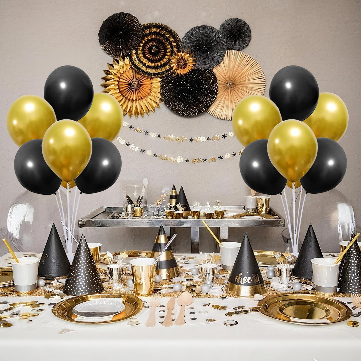 VORPVAOE balloon stand poles with different lengths for layered designs.