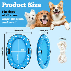 Vortexain 53x36 inch oval float for dogs up to 80 lb in pools
