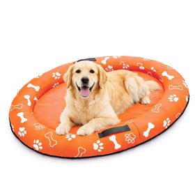 Vortexain bright orange design adds visibility and summer fun for dogs