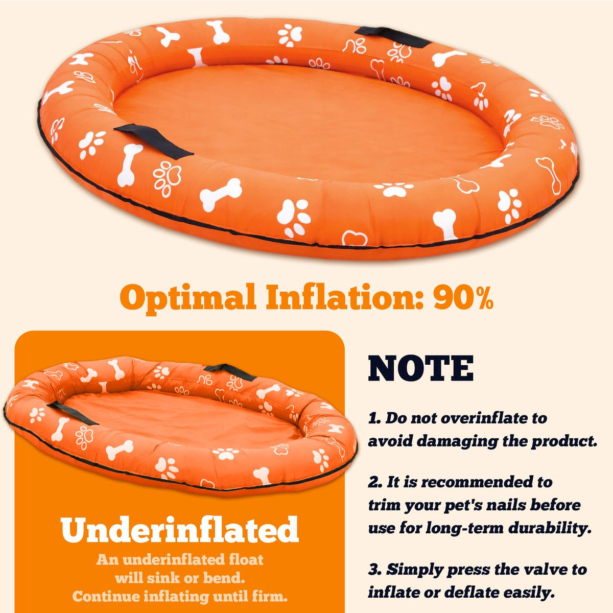 Vortexain dual valves enable quick inflation and simple deflation