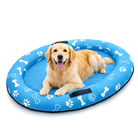 Vortexain inflatable float stores compactly for trips to pools, lakes, or beaches