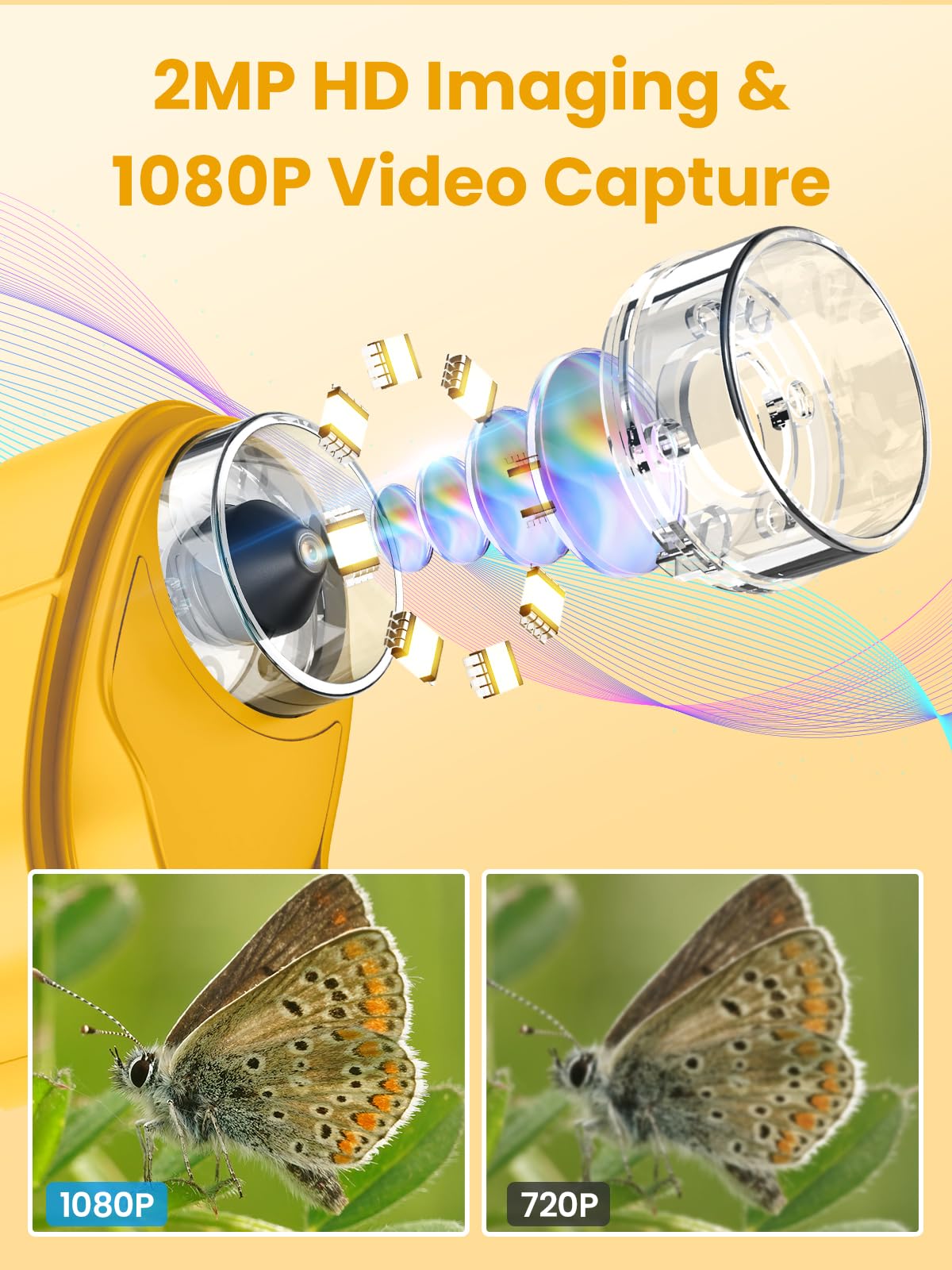 Vorth Kids Microscope 2.4-inch screen provides clear detail for young observers.