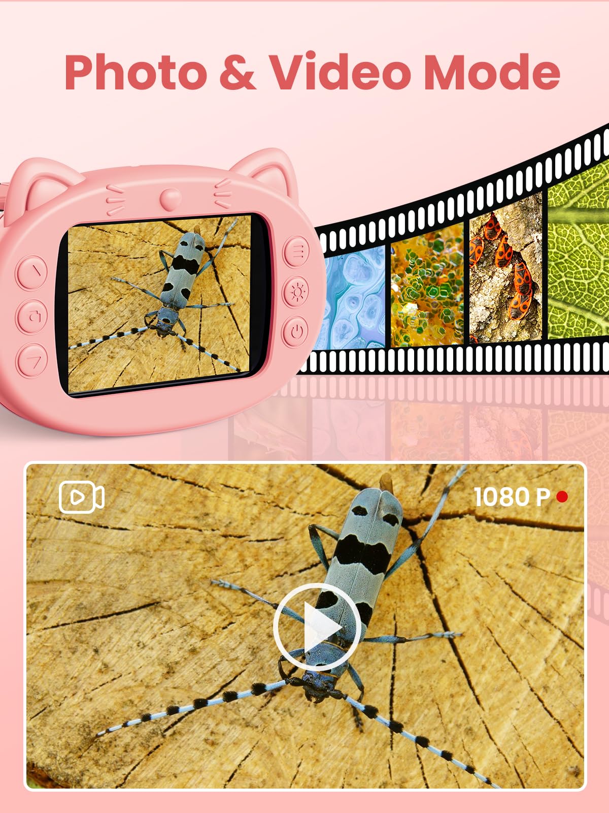 Vorth built-in storage holds about 200 photos for quick review.